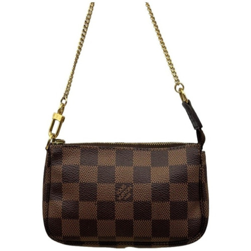 Louis Vuitton Mini Pochette Accessories Damier Ebene Brown
