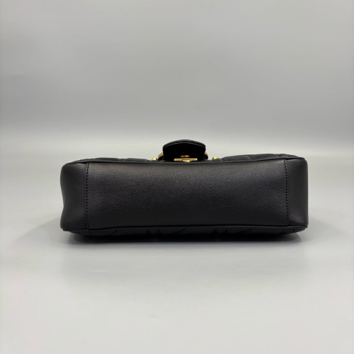 Gucci Small GG Marmont Calfskin Black