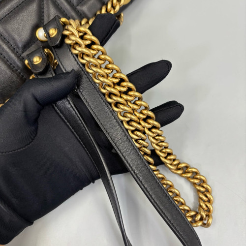 Gucci Small GG Marmont Calfskin Black