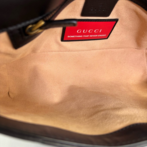 Gucci Small GG Marmont Calfskin Black