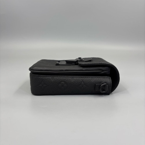 Louis Vuitton S Lock Wearable Wallet Calfskin Black
