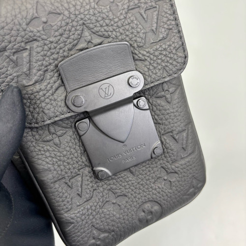 Louis Vuitton S Lock Wearable Wallet Calfskin Black