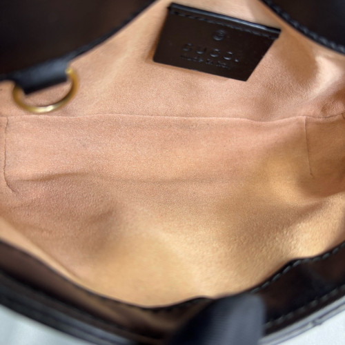 Gucci Super Mini GG Marmont Calfskin Black