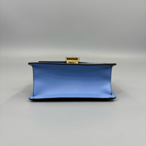 Gucci Mini Sylvie Shoulder Bag Calfskin Blue
