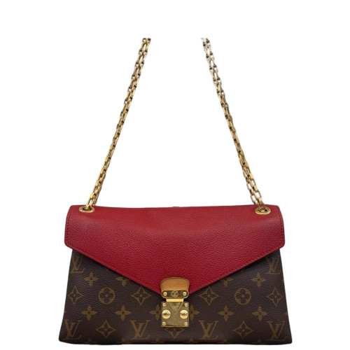 Louis Vuitton Pallas Chain Monogram Brown Red