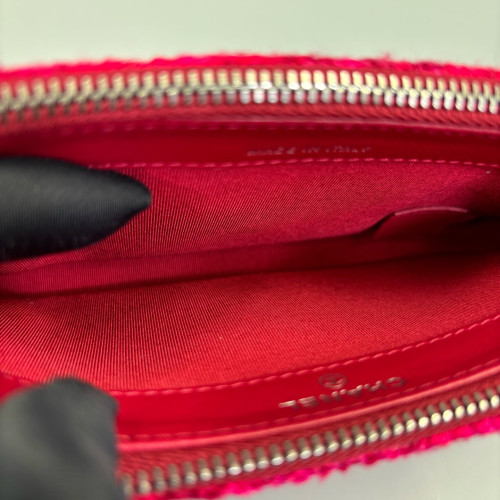 Chanel Small Gabrielle Clutch Tweed Red
