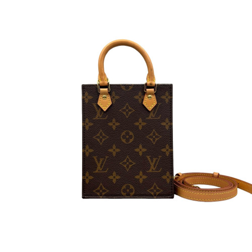 Louis Vuitton Petite Sac Plat Monogram Brown Louis Vuitton Petite Sac Plat Monogram Brown