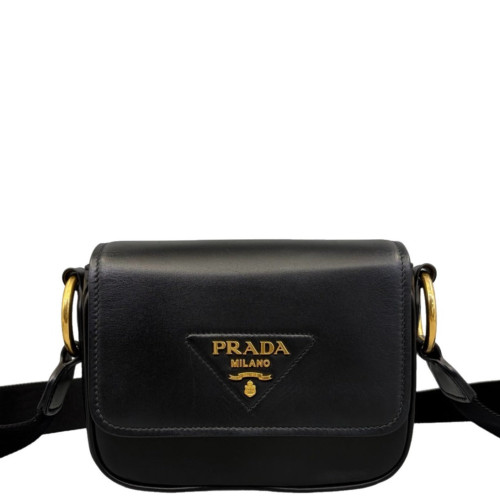 Prada Crossbody Bag Calfskin Black