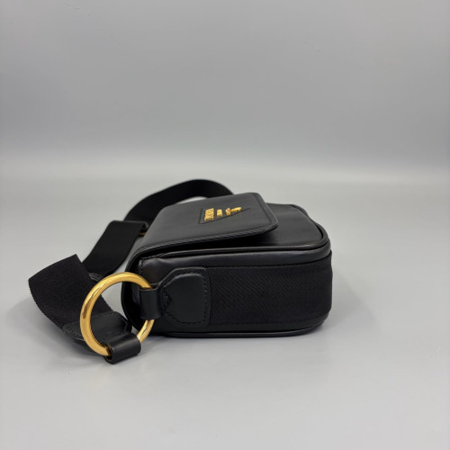 Prada Crossbody Bag Calfskin Black