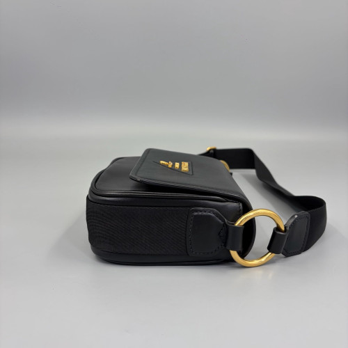 Prada Crossbody Bag Calfskin Black