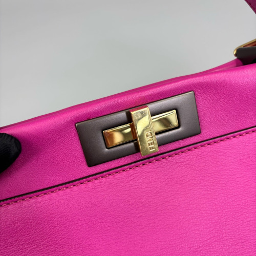 Fendi Peekaboo I See U Medium Calfskin Pink