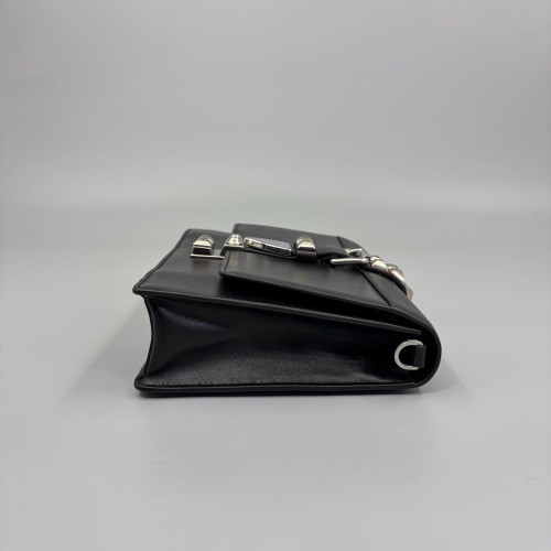 Prada Studded Elektra Shoulder Bag Calfskin Black
