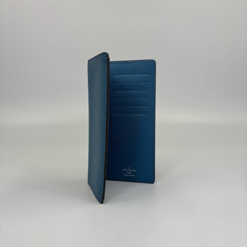 Louis Vuitton Brazza Wallet Epi Blue