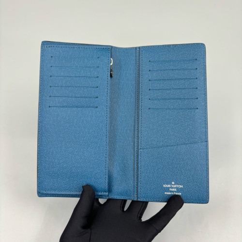 Louis Vuitton Brazza Wallet Epi Blue