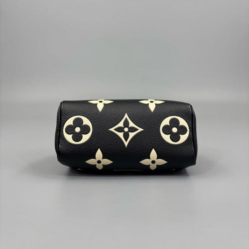 Louis Vuitton Nano Speedy Bandouliere Monogram Empreinte Black White