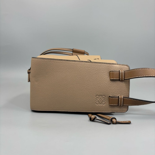 Loewe Small Hammock Calfskin Beige Brown