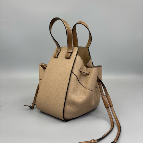 Loewe Small Hammock Calfskin Beige Brown