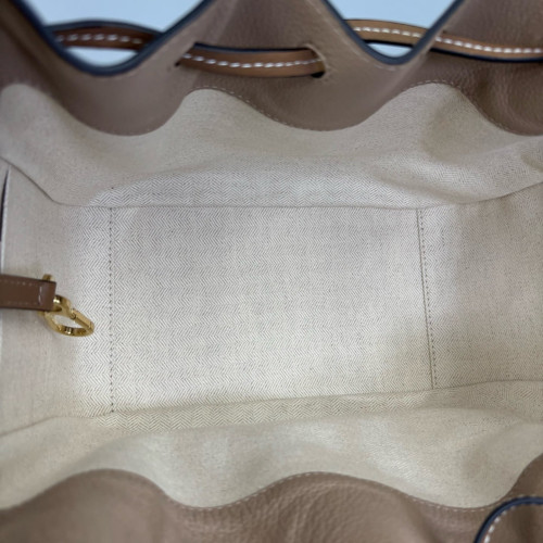Loewe Small Hammock Calfskin Beige Brown