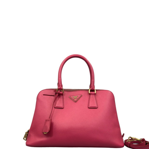 Prada Medium Lux Open Promenade Saffiano Calfskin Fuchsia