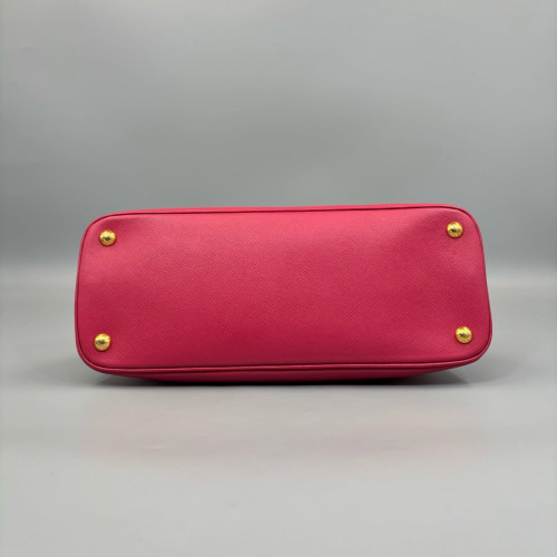 Prada Medium Lux Open Promenade Saffiano Calfskin Fuchsia
