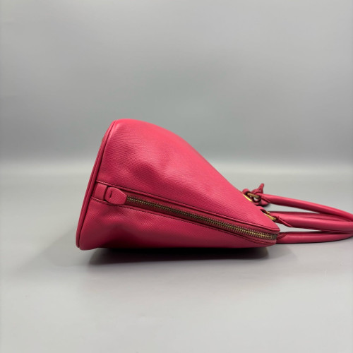 Prada Medium Lux Open Promenade Saffiano Calfskin Fuchsia