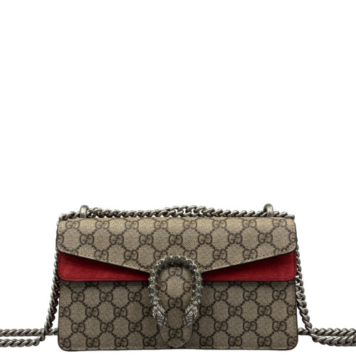Gucci Meium Dionysus GG Monogram Beige Red