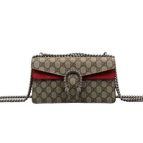 Gucci Meium Dionysus GG Monogram Beige Red