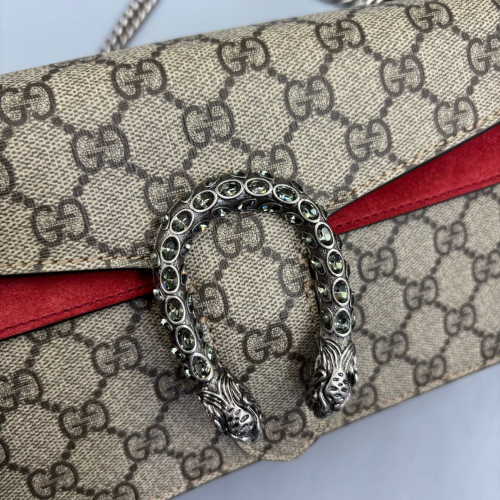 Gucci Meium Dionysus GG Monogram Beige Red