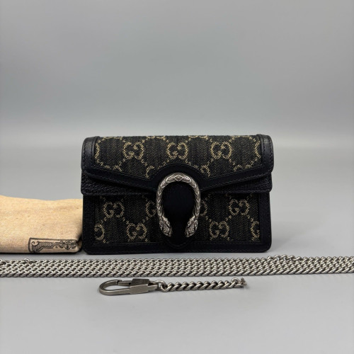 Gucci Super Mini Dionysus GG Supreme Monogram Black