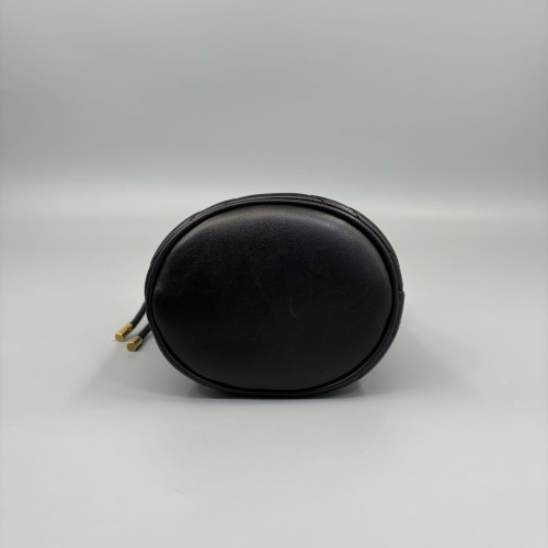 Gucci Matelasse Mini GG Marmont Bucket Bag Calfskin Black
