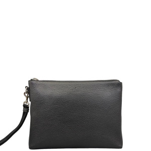 Gucci Clutch Grained Calfskin Black