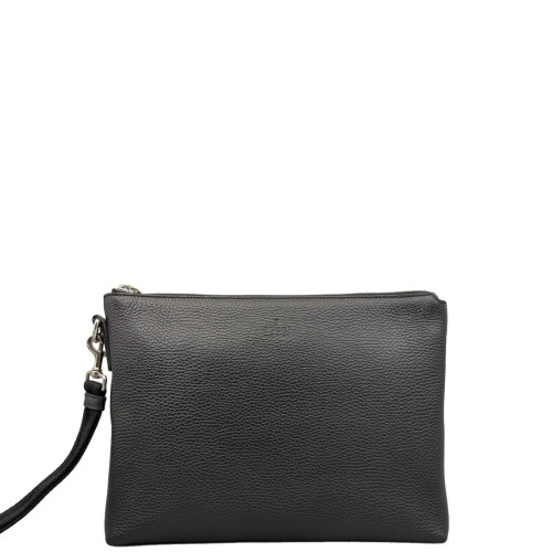 Gucci Clutch Grained Calfskin Black