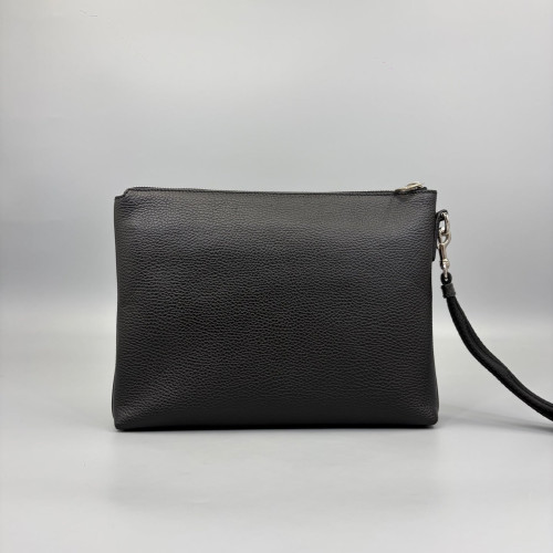 Gucci Clutch Grained Calfskin Black Gucci Clutch Grained Calfskin Black