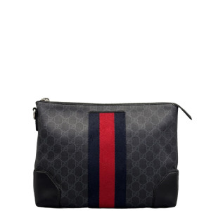 Gucci Ophidia Clutch GG Supreme Monogram Black