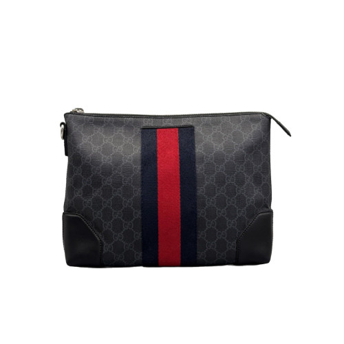 Gucci Ophidia Clutch GG Supreme Monogram Black