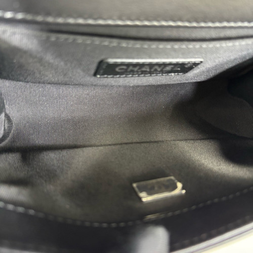 Chanel Quilted Mini Boy Flap Calfskin Black Chanel Quilted Mini Boy Flap Calfskin Black