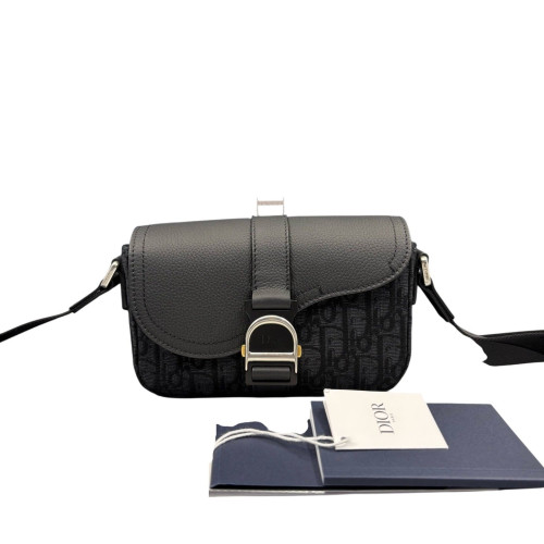 Dior Saddle Bag Canvas Calfskin Black Dior Saddle Bag Canvas Calfskin Black