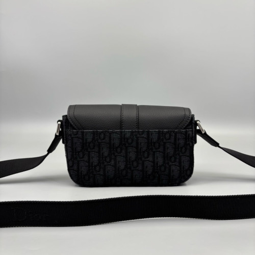 Dior Saddle Bag Canvas Calfskin Black Dior Saddle Bag Canvas Calfskin Black