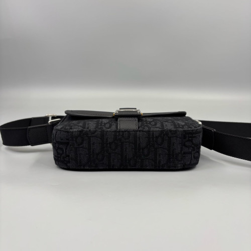 Dior Saddle Bag Canvas Calfskin Black Dior Saddle Bag Canvas Calfskin Black