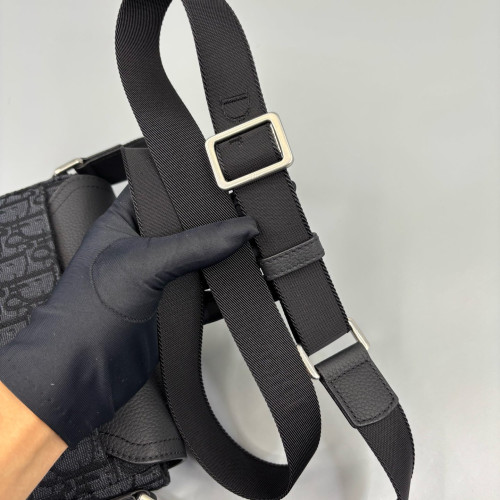 Dior Saddle Bag Canvas Calfskin Black Dior Saddle Bag Canvas Calfskin Black