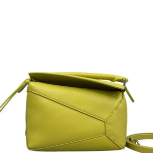 Loewe Mini Puzzle Calfskin Light Green