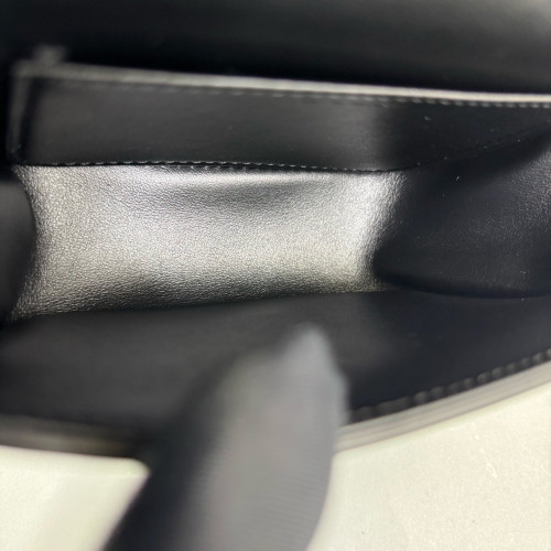 Celine Triomphe Mini Claude Shoulder Bag Calfskin Black