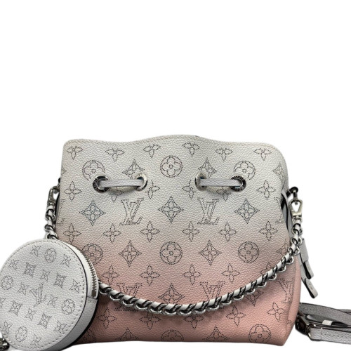 Louis Vuitton Bella Bucket Bag Mahina White Pink