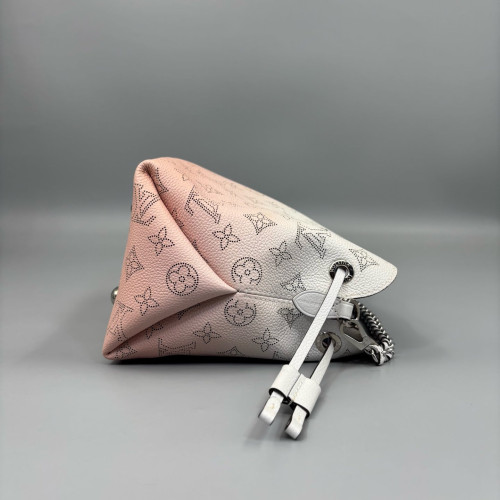 Louis Vuitton Bella Bucket Bag Mahina White Pink