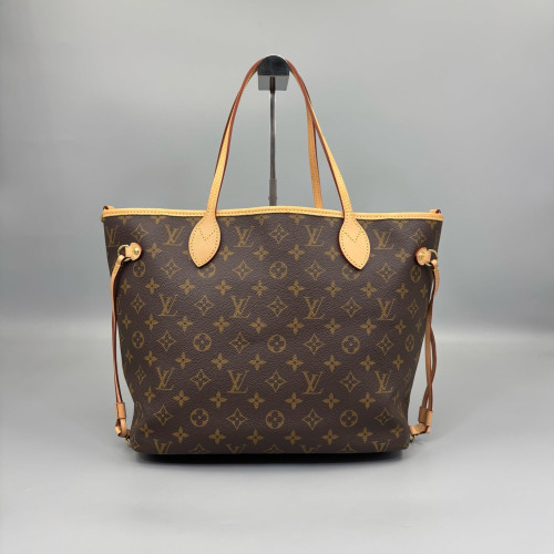 Louis Vuitton Neverfull Bandouliere Inside Out MM Monogram Brown