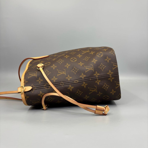 Louis Vuitton Neverfull Bandouliere Inside Out MM Monogram Brown