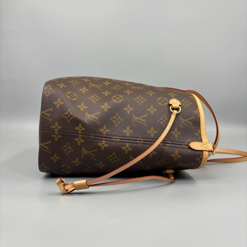 Louis Vuitton Neverfull Bandouliere Inside Out MM Monogram Brown
