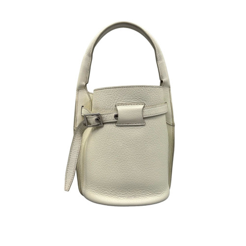 Celine Nano Big Bag Bucket Grained Calfskin White Celine Nano Big Bag Bucket Grained Calfskin White
