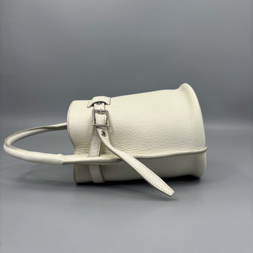 Celine Nano Big Bag Bucket Grained Calfskin White Celine Nano Big Bag Bucket Grained Calfskin White