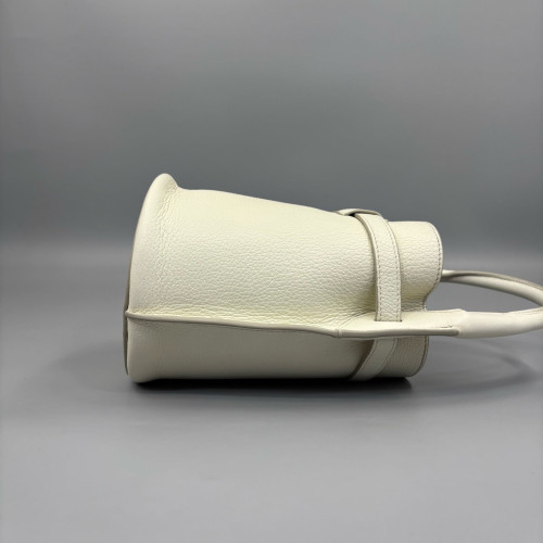 Celine Nano Big Bag Bucket Grained Calfskin White Celine Nano Big Bag Bucket Grained Calfskin White